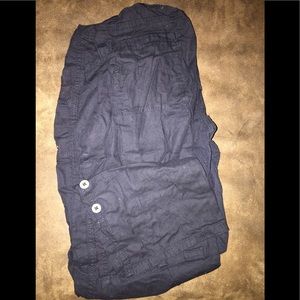 MATERNITY BLACK ADJUSTABLE LENGTH PANTS